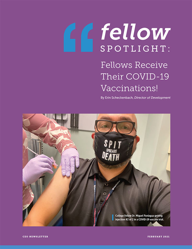 Fellows Receive Their COVID-19 Vaccinations!
